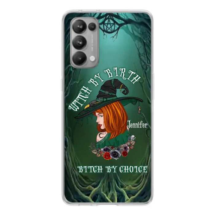 Custom Personalized Witch Phone Case - Gift Idea For Halloween - Witch By Birth Bitch By Choice - Case For Oppo/Xiaomi/Huawei