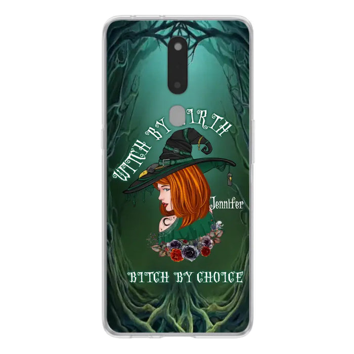 Custom Personalized Witch Phone Case - Gift Idea For Halloween - Witch By Birth Bitch By Choice - Case For Oppo/Xiaomi/Huawei