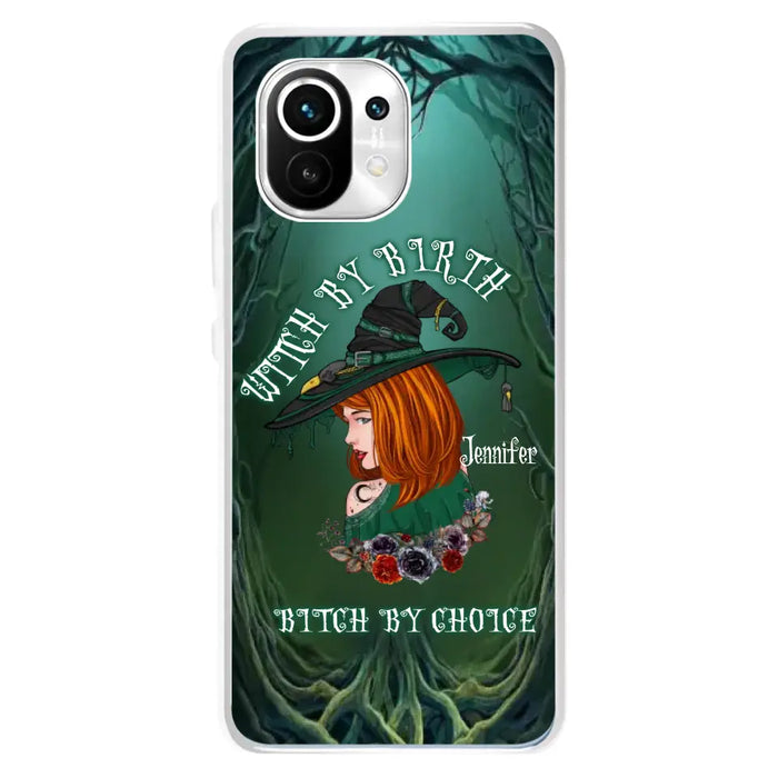 Custom Personalized Witch Phone Case - Gift Idea For Halloween - Witch By Birth Bitch By Choice - Case For Oppo/Xiaomi/Huawei