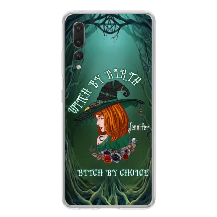 Custom Personalized Witch Phone Case - Gift Idea For Halloween - Witch By Birth Bitch By Choice - Case For Oppo/Xiaomi/Huawei