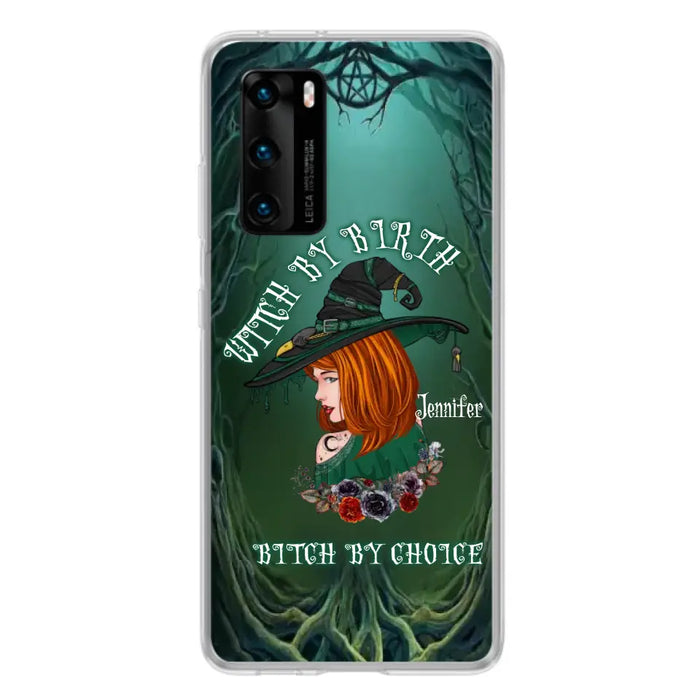 Custom Personalized Witch Phone Case - Gift Idea For Halloween - Witch By Birth Bitch By Choice - Case For Oppo/Xiaomi/Huawei