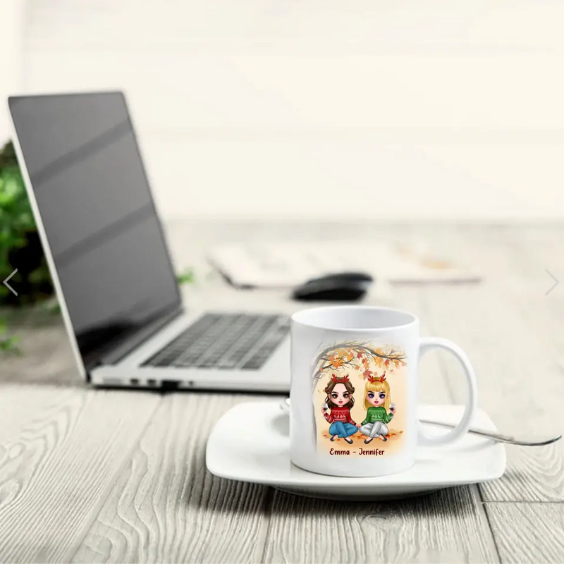 Personalized Besties Coffee Mug - Christmas Gift Idea for Besties/Sisters - I May Not Always Be There With You