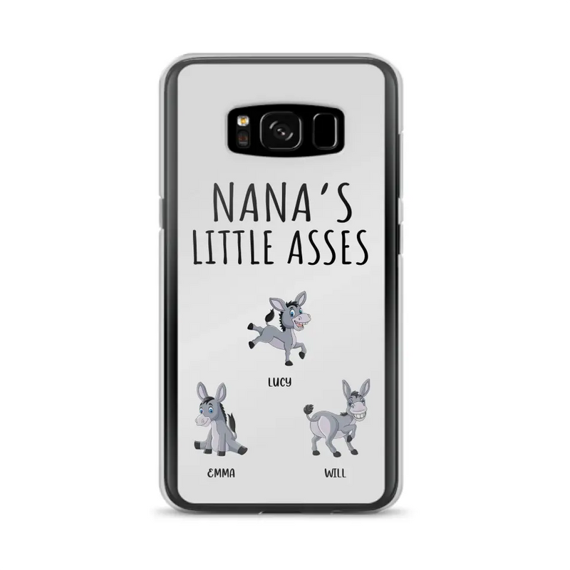 Personalized Donkeys Phone Case - Gift Idea For Family/Grandma/Papa - Up to 12 Donkeys - Case For iPhone/Samsung - Boss's Pain In The Asses