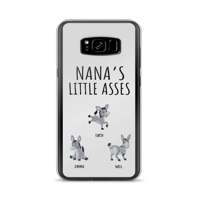 Custom Personalized Donkeys Phone Case - Gift Idea For Family/ Grandma/ Papa - Upto 12 Donkeys - Case For iPhone/ Samsung - Boss's Pain In The Asses