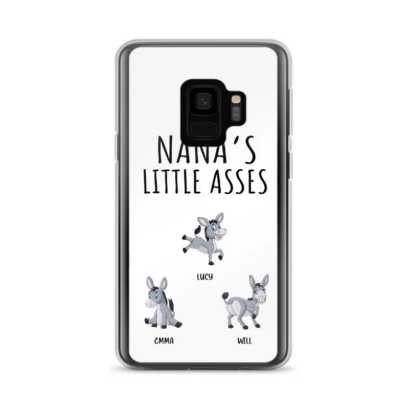 Personalized Donkeys Phone Case - Gift Idea For Family/Grandma/Papa - Up to 12 Donkeys - Case For iPhone/Samsung - Boss's Pain In The Asses