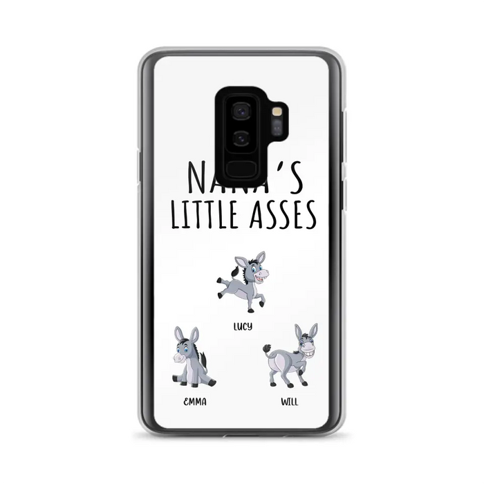 Custom Personalized Donkeys Phone Case - Gift Idea For Family/ Grandma/ Papa - Upto 12 Donkeys - Case For iPhone/ Samsung - Boss's Pain In The Asses