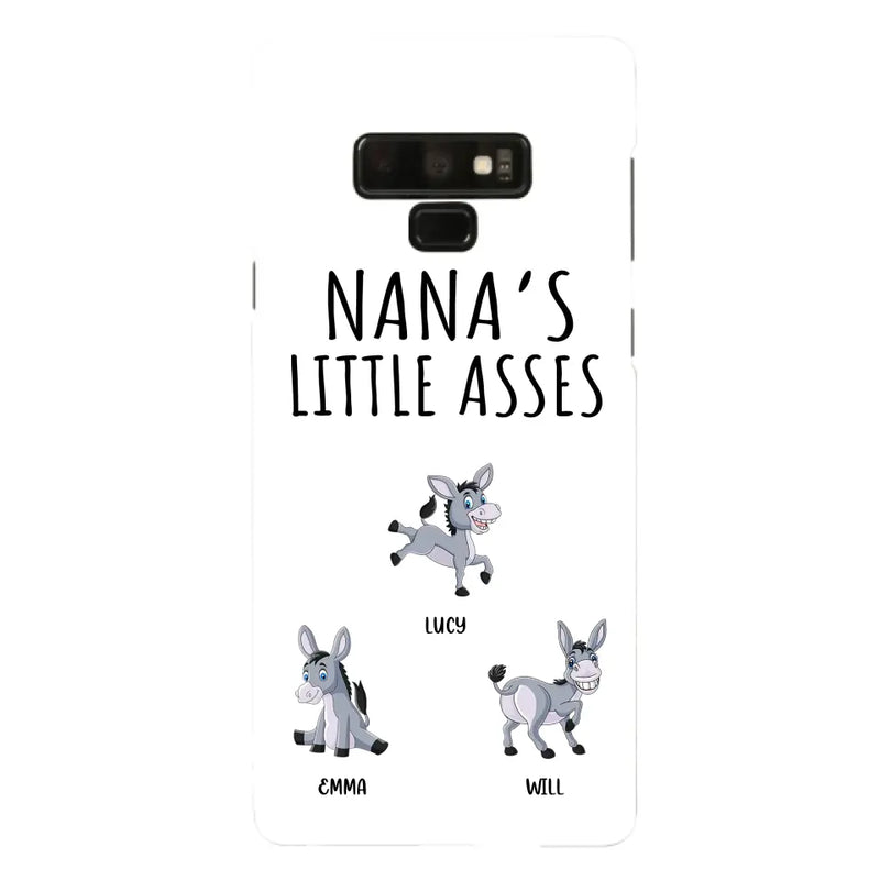 Personalized Donkeys Phone Case - Gift Idea For Family/Grandma/Papa - Up to 12 Donkeys - Case For iPhone/Samsung - Boss's Pain In The Asses