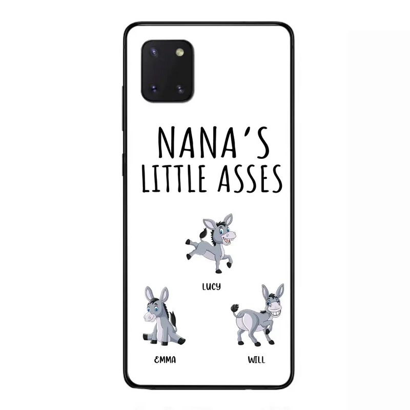 Personalized Donkeys Phone Case - Gift Idea For Family/Grandma/Papa - Up to 12 Donkeys - Case For iPhone/Samsung - Boss's Pain In The Asses