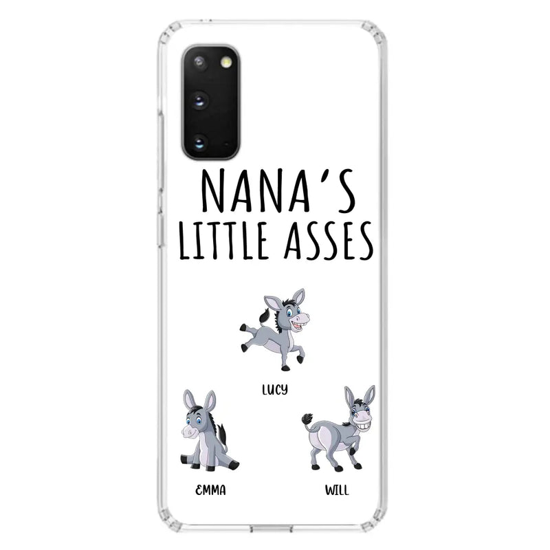 Personalized Donkeys Phone Case - Gift Idea For Family/Grandma/Papa - Up to 12 Donkeys - Case For iPhone/Samsung - Boss's Pain In The Asses