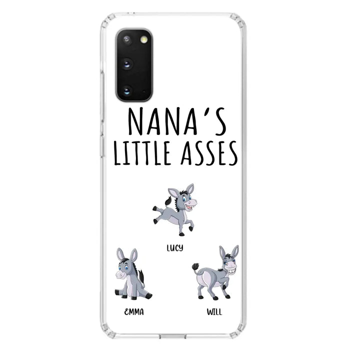 Custom Personalized Donkeys Phone Case - Gift Idea For Family/ Grandma/ Papa - Upto 12 Donkeys - Case For iPhone/ Samsung - Boss's Pain In The Asses