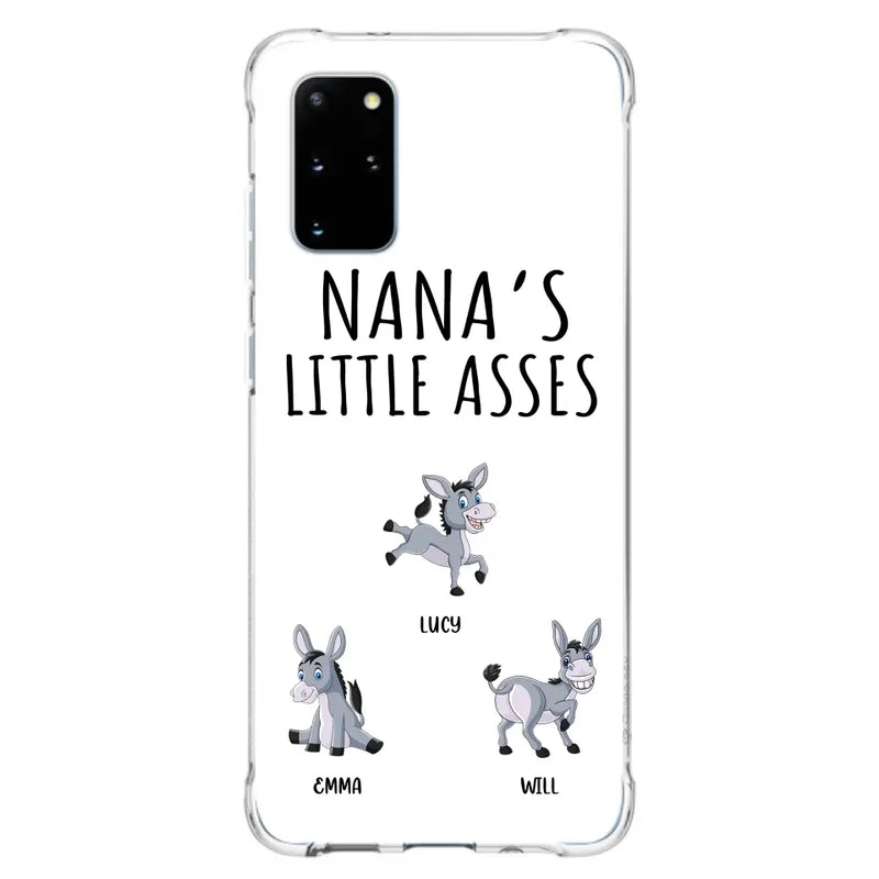 Personalized Donkeys Phone Case - Gift Idea For Family/Grandma/Papa - Up to 12 Donkeys - Case For iPhone/Samsung - Boss's Pain In The Asses