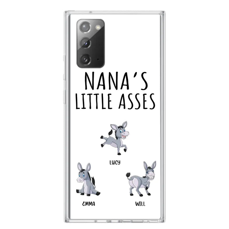Personalized Donkeys Phone Case - Gift Idea For Family/Grandma/Papa - Up to 12 Donkeys - Case For iPhone/Samsung - Boss's Pain In The Asses