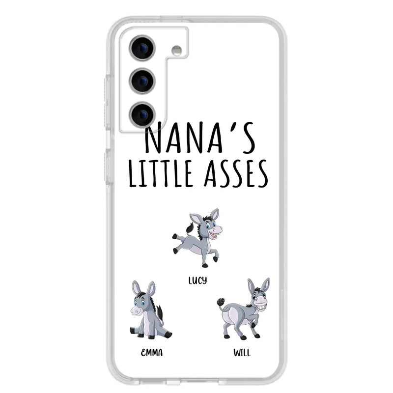 Personalized Donkeys Phone Case - Gift Idea For Family/Grandma/Papa - Up to 12 Donkeys - Case For iPhone/Samsung - Boss's Pain In The Asses