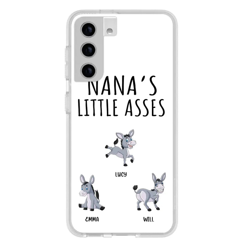 Personalized Donkeys Phone Case - Gift Idea For Family/Grandma/Papa - Up to 12 Donkeys - Case For iPhone/Samsung - Boss's Pain In The Asses