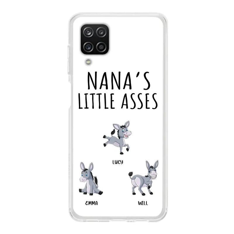 Personalized Donkeys Phone Case - Gift Idea For Family/Grandma/Papa - Up to 12 Donkeys - Case For iPhone/Samsung - Boss's Pain In The Asses