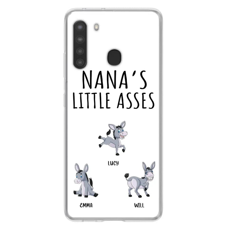 Personalized Donkeys Phone Case - Gift Idea For Family/Grandma/Papa - Up to 12 Donkeys - Case For iPhone/Samsung - Boss's Pain In The Asses