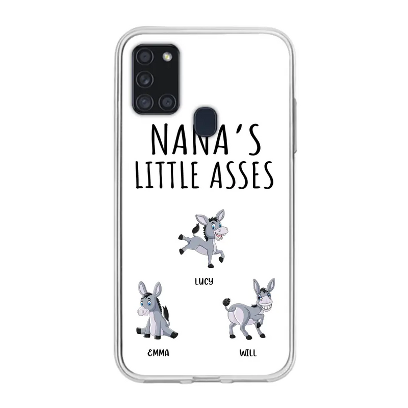 Personalized Donkeys Phone Case - Gift Idea For Family/Grandma/Papa - Up to 12 Donkeys - Case For iPhone/Samsung - Boss's Pain In The Asses