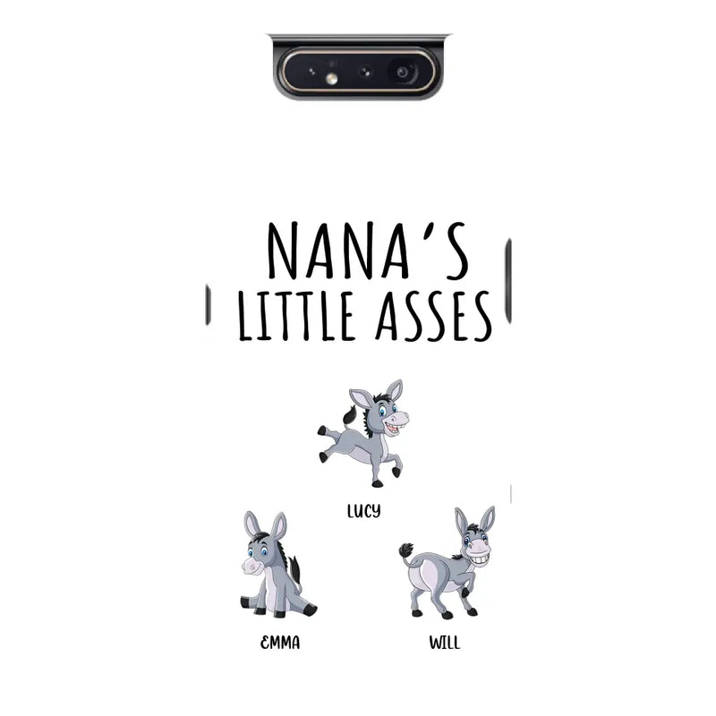 Personalized Donkeys Phone Case - Gift Idea For Family/Grandma/Papa - Up to 12 Donkeys - Case For iPhone/Samsung - Boss's Pain In The Asses