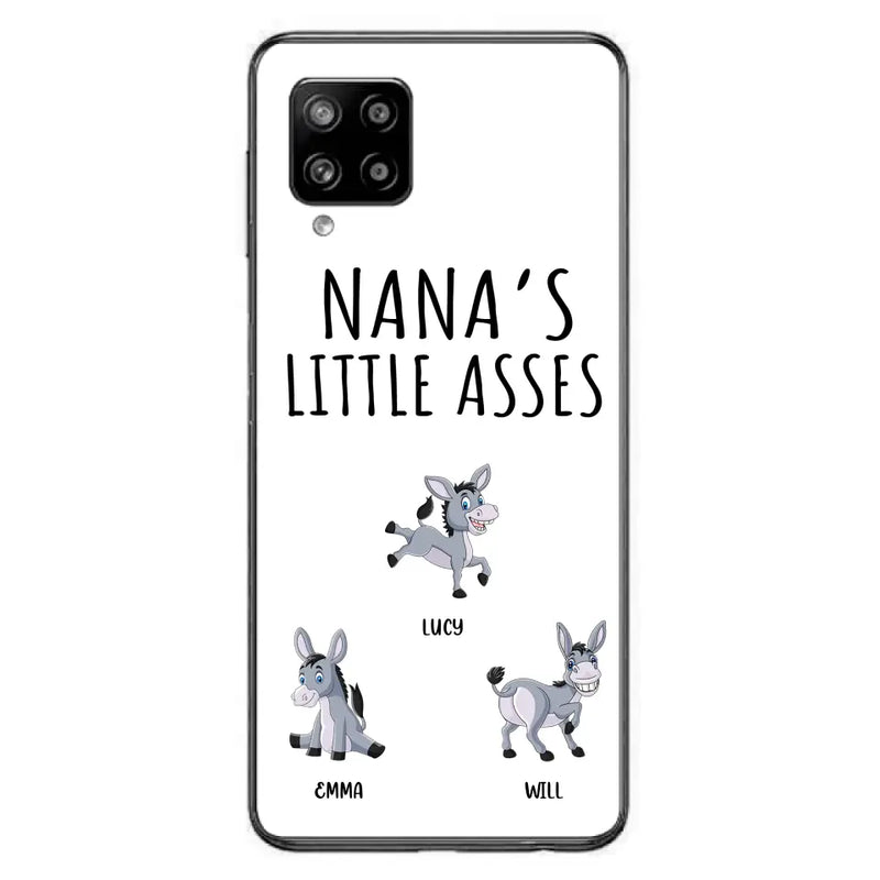 Personalized Donkeys Phone Case - Gift Idea For Family/Grandma/Papa - Up to 12 Donkeys - Case For iPhone/Samsung - Boss's Pain In The Asses