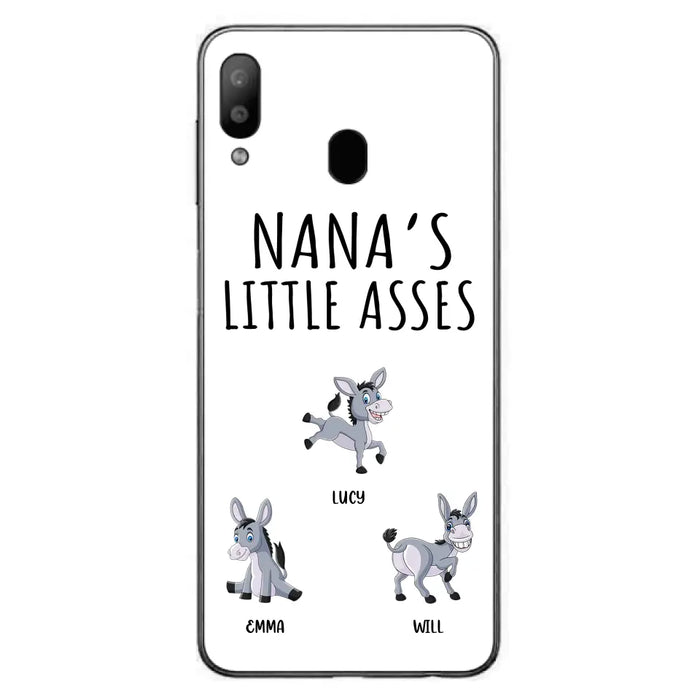 Custom Personalized Donkeys Phone Case - Gift Idea For Family/ Grandma/ Papa - Upto 12 Donkeys - Case For iPhone/ Samsung - Boss's Pain In The Asses