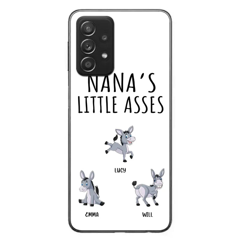Personalized Donkeys Phone Case - Gift Idea For Family/Grandma/Papa - Up to 12 Donkeys - Case For iPhone/Samsung - Boss's Pain In The Asses