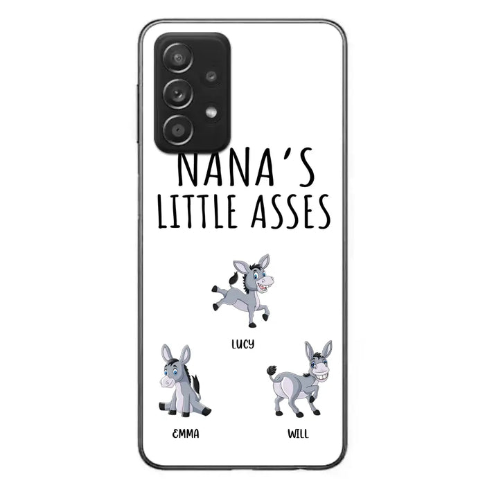 Custom Personalized Donkeys Phone Case - Gift Idea For Family/ Grandma/ Papa - Upto 12 Donkeys - Case For iPhone/ Samsung - Boss's Pain In The Asses