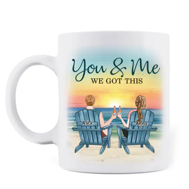 Personalized Couple Coffee Mug - Gift Idea for Couple/Him/Her - Anniversary Gift - Congrats On Being My Husband You Lucky Bastard