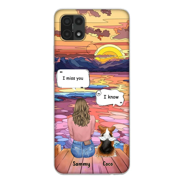 Custom Personalized Memorial Pet Phone Case - Upto 3 Pets - Memorial Gift Idea For Dog/ Cat/ Rabbits Owners - Case For Xiaomi/ Oppo/ Huawei - I Miss You