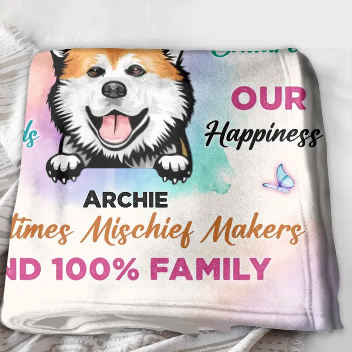 Personalized Dog Quilt/Single Layer Fleece Blanket/Pillow Cover - Gift Idea For Dog Lovers - Dogs Are Our Friends Our Bodyguards