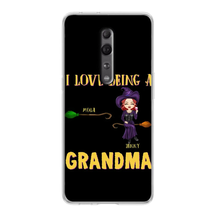 Personalized Witch Grandma Phone Case - Gift Idea For Halloween/Witch/Grandma - Upto 8 Kids - I Love Being A Grandma - Case For Oppo/Xiaomi/Huawei