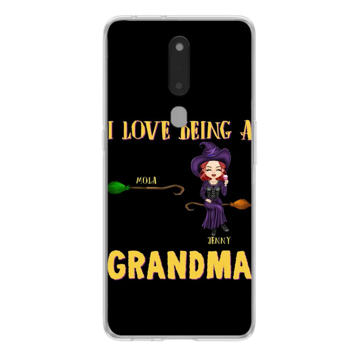 Personalized Witch Grandma Phone Case - Gift Idea For Halloween/Witch/Grandma - Upto 8 Kids - I Love Being A Grandma - Case For Oppo/Xiaomi/Huawei