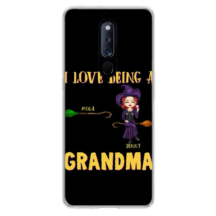 Personalized Witch Grandma Phone Case - Gift Idea For Halloween/Witch/Grandma - Upto 8 Kids - I Love Being A Grandma - Case For Oppo/Xiaomi/Huawei