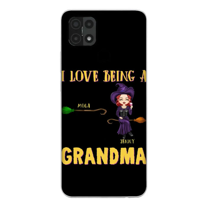 Personalized Witch Grandma Phone Case - Gift Idea For Halloween/Witch/Grandma - Upto 8 Kids - I Love Being A Grandma - Case For Oppo/Xiaomi/Huawei