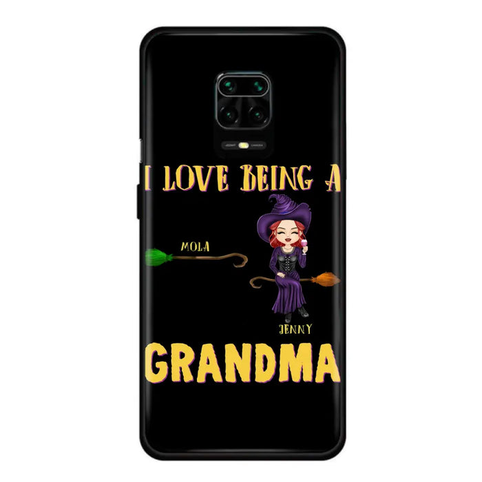 Personalized Witch Grandma Phone Case - Gift Idea For Halloween/Witch/Grandma - Upto 8 Kids - I Love Being A Grandma - Case For Oppo/Xiaomi/Huawei