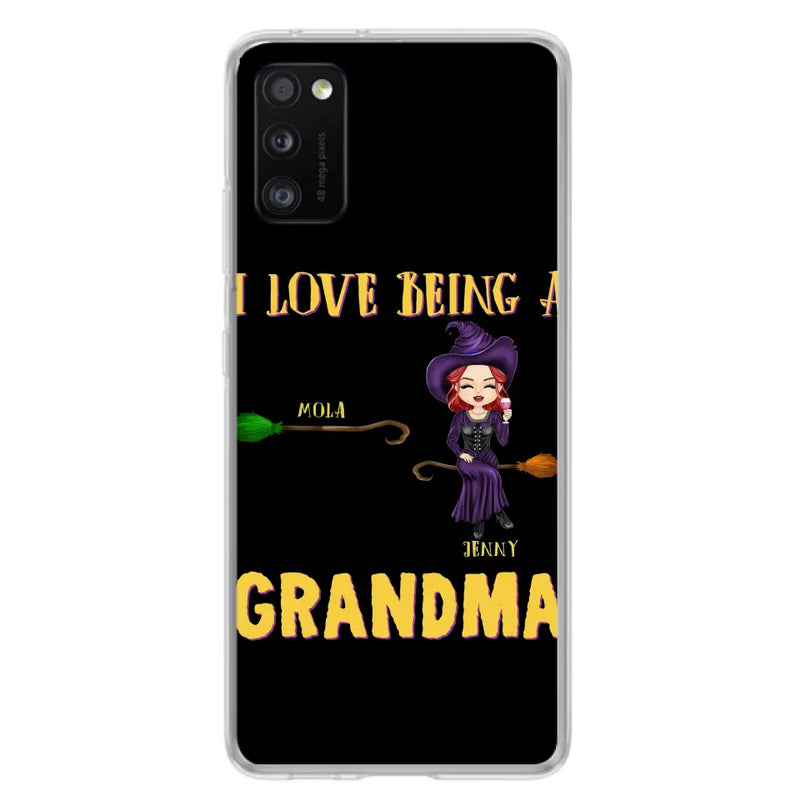 Personalized Witch Grandma Phone Case - Gift Idea For Halloween/Witch/Grandma - Up to 8 Kids - I Love Being A Grandma - Case For iPhone/Samsung