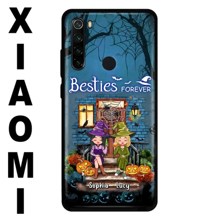 Custom Personalized Halloween Friend Phone Case - Upto 5 Friends - Halloween Gift Idea for Friends/Sisters - Besties Forever - Case for Xiaomi/Huawei/Oppo