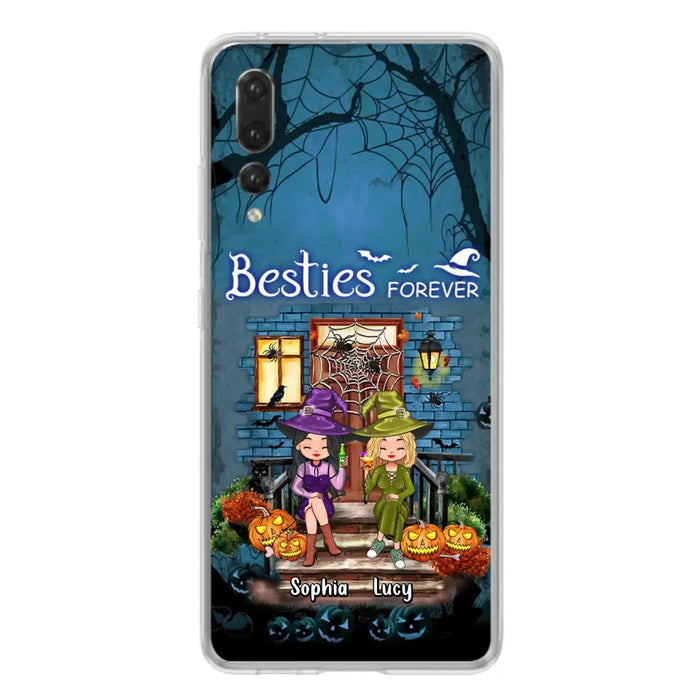 Custom Personalized Halloween Friend Phone Case - Upto 5 Friends - Halloween Gift Idea for Friends/Sisters - Besties Forever - Case for Xiaomi/Huawei/Oppo