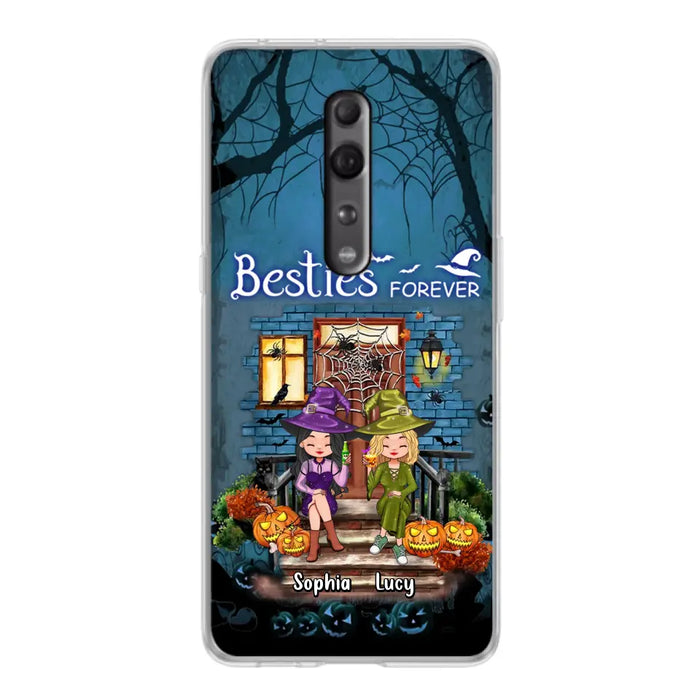 Custom Personalized Halloween Friend Phone Case - Upto 5 Friends - Halloween Gift Idea for Friends/Sisters - Besties Forever - Case for Xiaomi/Huawei/Oppo