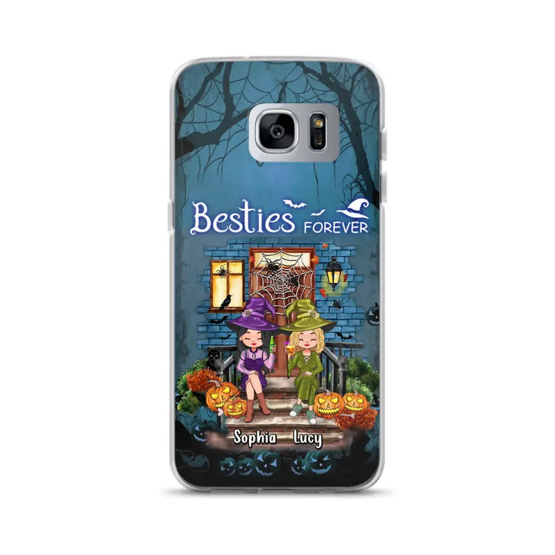 Personalized Halloween Friend Phone Case - Up to 5 Friends - Halloween Gift Idea for Friends/Sisters - Besties Forever - Case for iPhone/Samsung