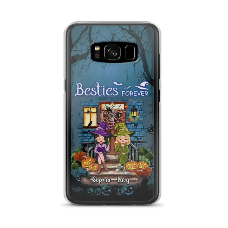 Personalized Halloween Friend Phone Case - Up to 5 Friends - Halloween Gift Idea for Friends/Sisters - Besties Forever - Case for iPhone/Samsung