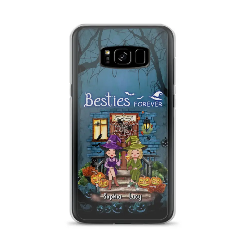Personalized Halloween Friend Phone Case - Up to 5 Friends - Halloween Gift Idea for Friends/Sisters - Besties Forever - Case for iPhone/Samsung