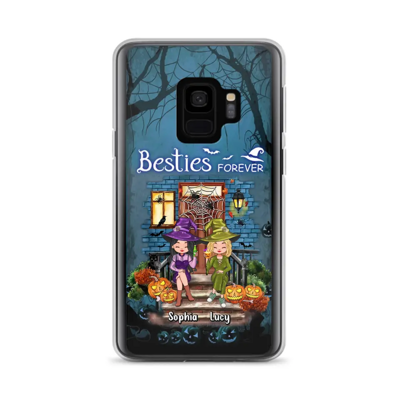 Personalized Halloween Friend Phone Case - Up to 5 Friends - Halloween Gift Idea for Friends/Sisters - Besties Forever - Case for iPhone/Samsung