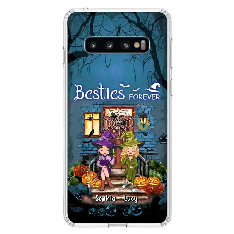 Personalized Halloween Friend Phone Case - Up to 5 Friends - Halloween Gift Idea for Friends/Sisters - Besties Forever - Case for iPhone/Samsung