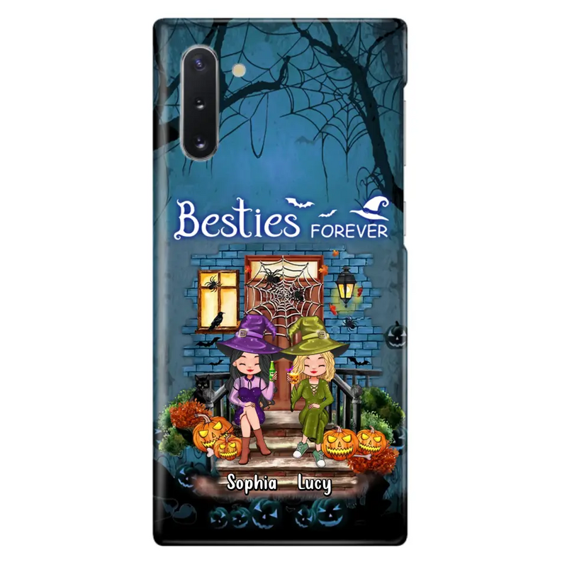 Personalized Halloween Friend Phone Case - Up to 5 Friends - Halloween Gift Idea for Friends/Sisters - Besties Forever - Case for iPhone/Samsung