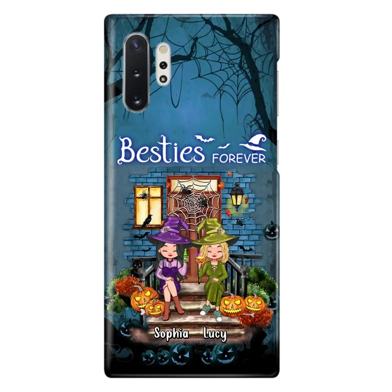 Personalized Halloween Friend Phone Case - Up to 5 Friends - Halloween Gift Idea for Friends/Sisters - Besties Forever - Case for iPhone/Samsung