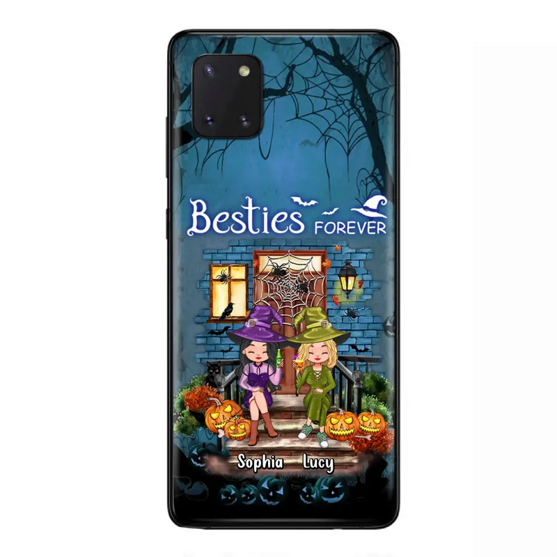 Personalized Halloween Friend Phone Case - Up to 5 Friends - Halloween Gift Idea for Friends/Sisters - Besties Forever - Case for iPhone/Samsung