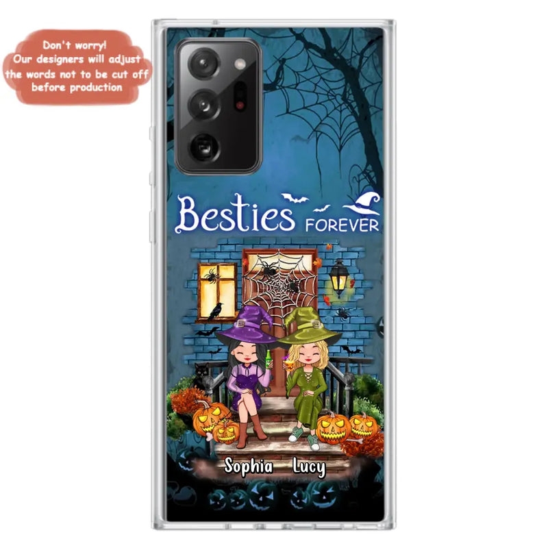 Personalized Halloween Friend Phone Case - Up to 5 Friends - Halloween Gift Idea for Friends/Sisters - Besties Forever - Case for iPhone/Samsung