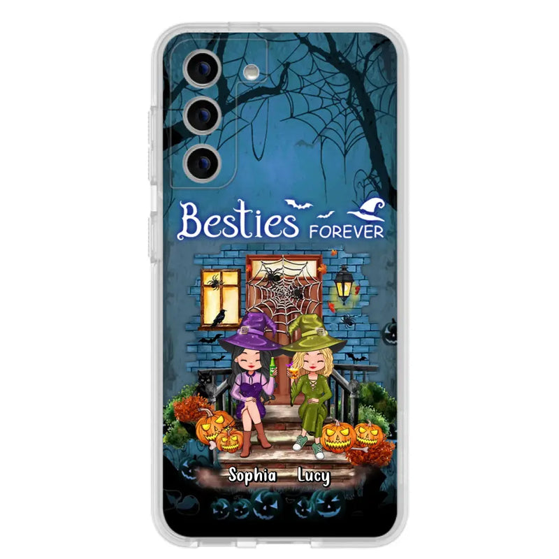 Personalized Halloween Friend Phone Case - Up to 5 Friends - Halloween Gift Idea for Friends/Sisters - Besties Forever - Case for iPhone/Samsung