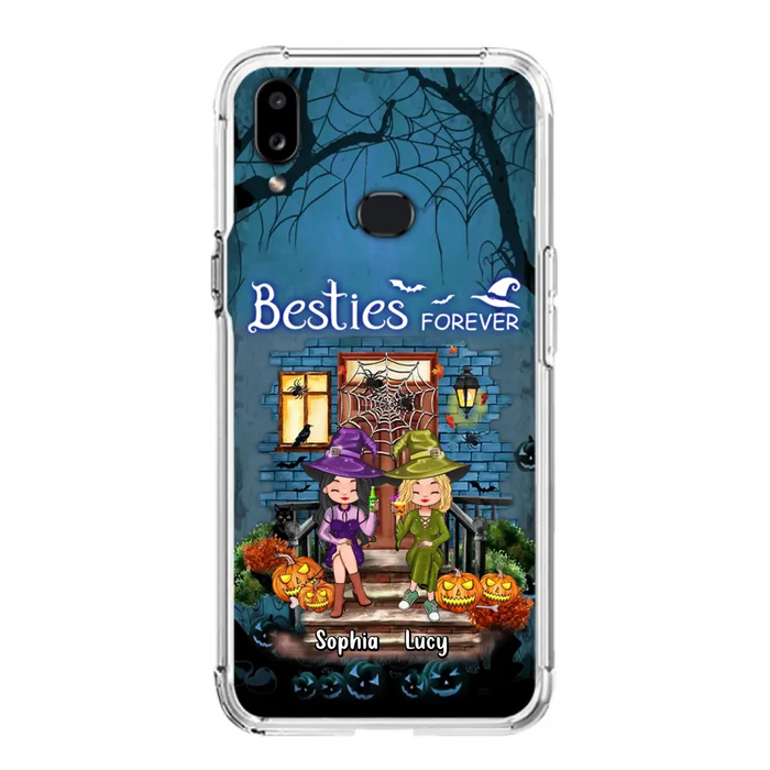 Custom Personalized Halloween Friend Phone Case - Upto 5 Friends - Halloween Gift Idea for Friends/Sisters - Besties Forever - Case for iPhone/Samsung