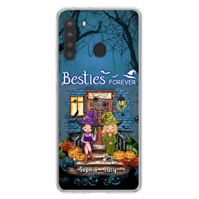 Personalized Halloween Friend Phone Case - Up to 5 Friends - Halloween Gift Idea for Friends/Sisters - Besties Forever - Case for iPhone/Samsung